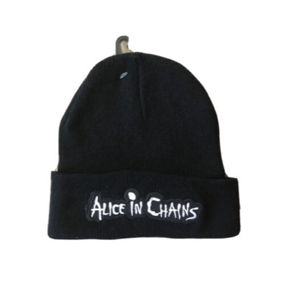 Alice in Chains Beanie Rock N Roll Band Hat Winter Skull Cap Metal - Picture 1 of 1